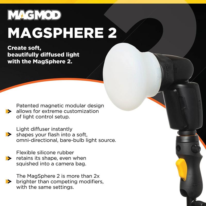 Pacote MagMod MagSphere 2 e MagGrip 2, kit difusor de flash